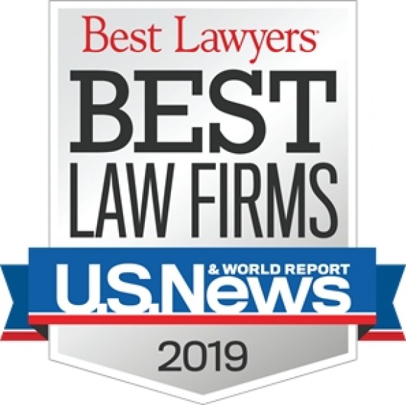 US News and World Report Best Law Firms Badge 2019