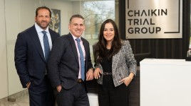 From left to right: Ian Chaikin (Founder), Mehmet Gokce (Attorney), and Andressa Pearce Figaro (Attorney).