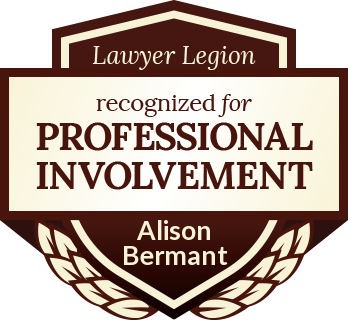 Alison Bermant has earned recognition for professional involvement by Lawyer Legion