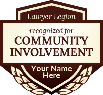 Lawyer Legion - recognized for Community Involvement